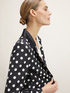 Polka dot-patterned single-breasted blazer image number 2