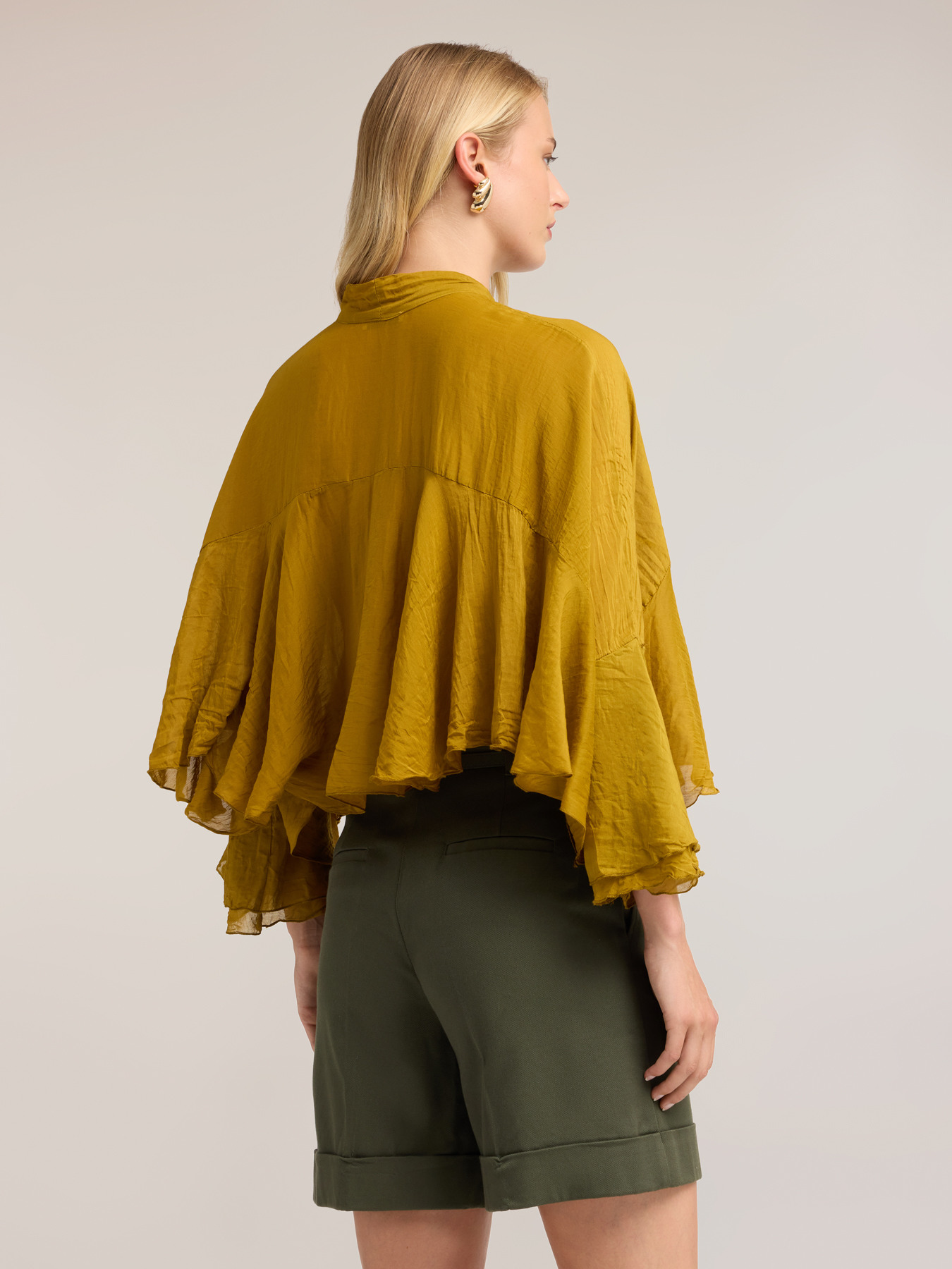 Blouse ample en m&eacute;lange de soie image number 1