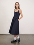 Rochie midi din denim image number 4