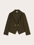 Double-breasted blazer with jewel buttons image number 4