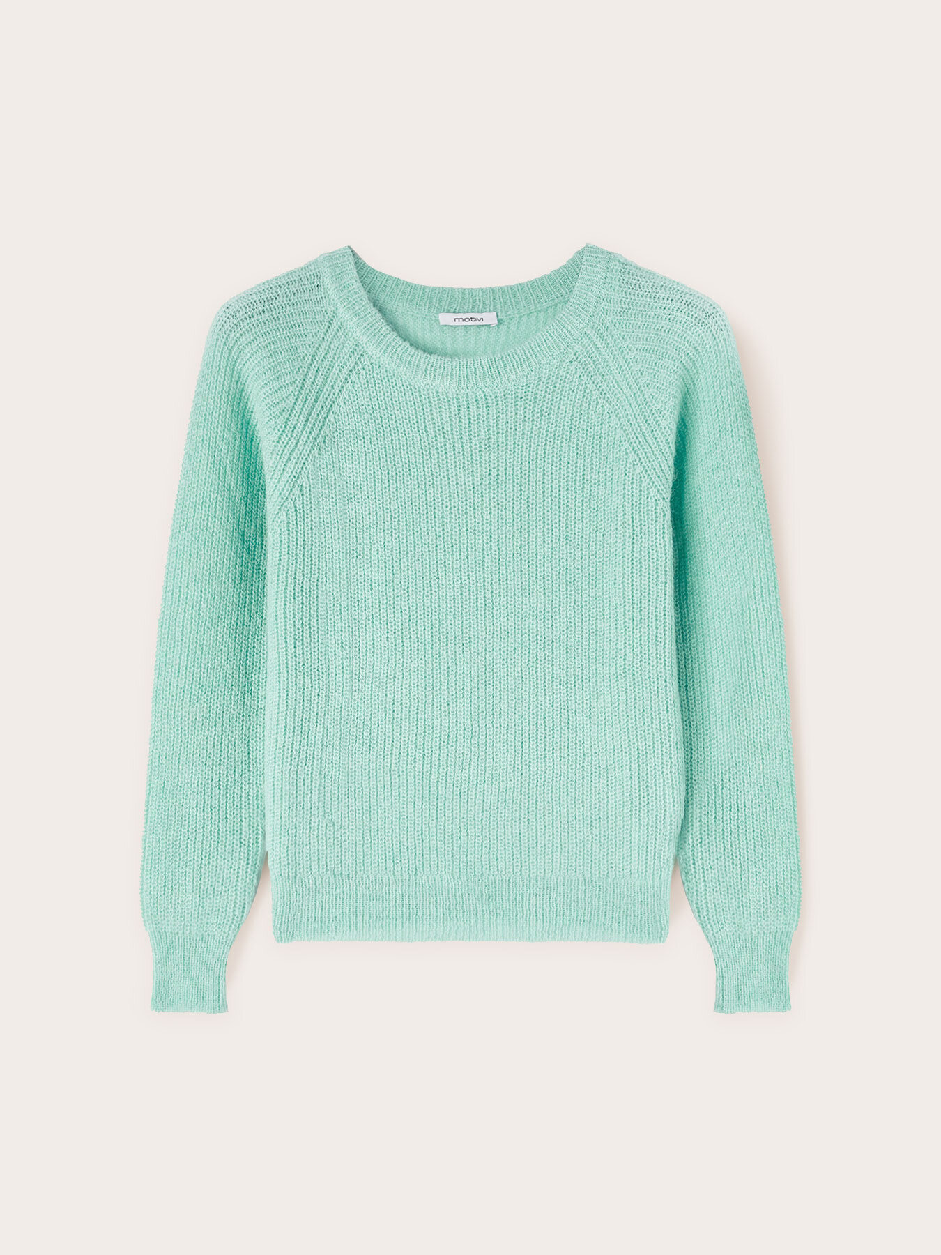 Pullover en maille en alpaga m&eacute;lang&eacute; image number 4