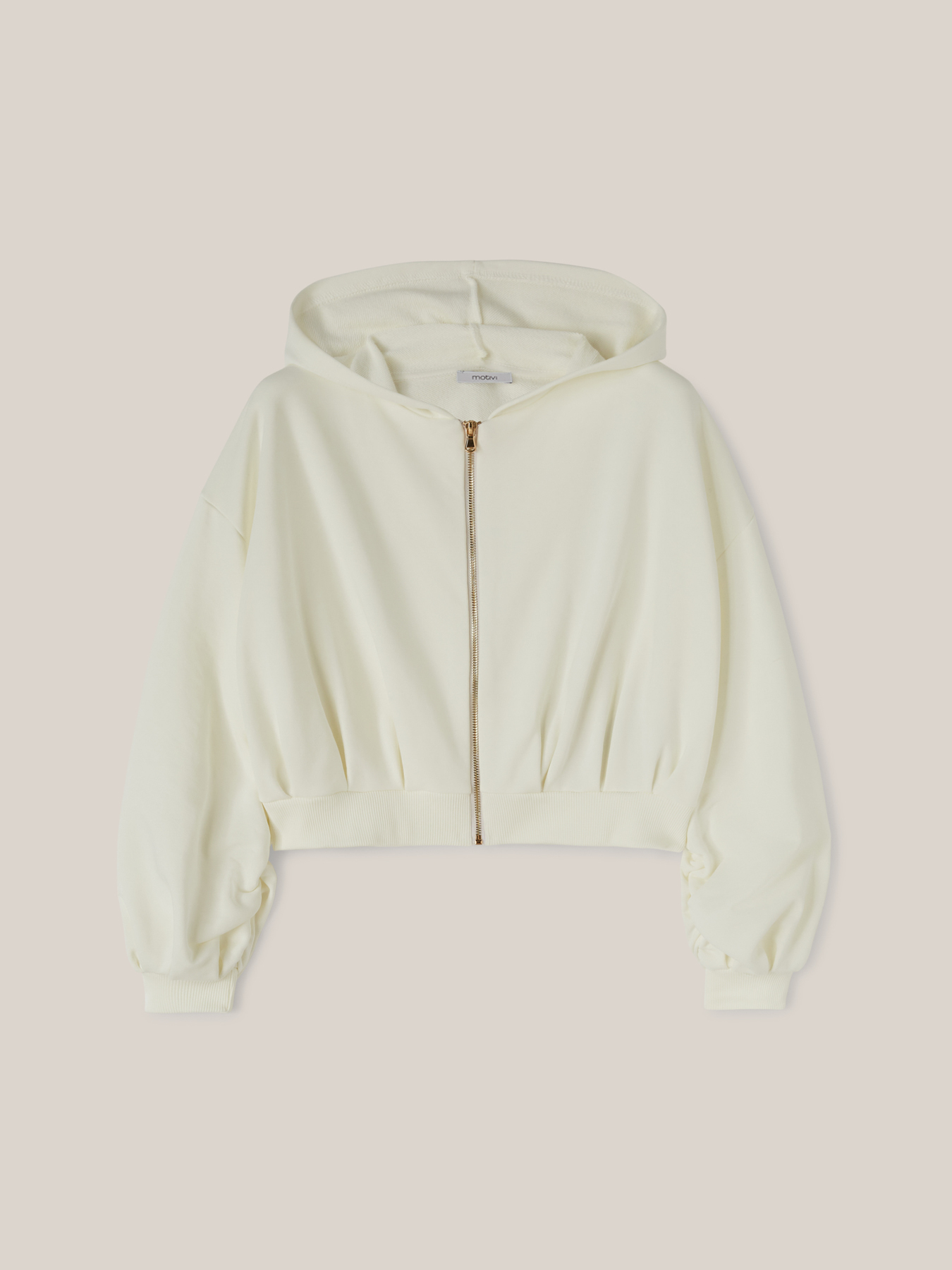 Felpa corta con zip image number 3