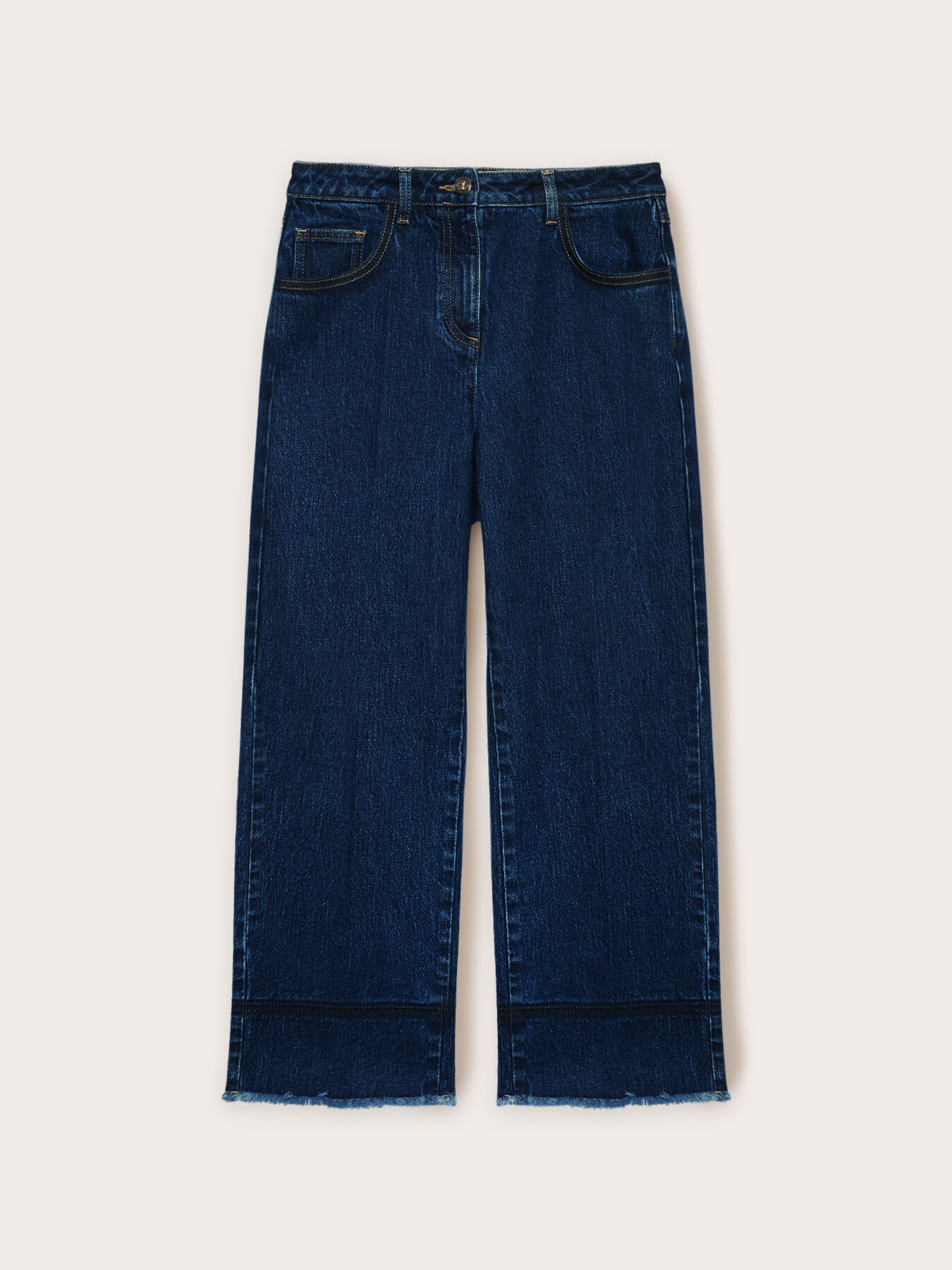 Jeans cropped kick flare image number 4