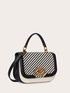 Shoulder bag with two-tone weave image number 3