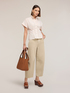 Camicia in mussola a righe lurex image number 0