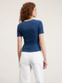 Ribbed T-shirt with lurex trim image number 1