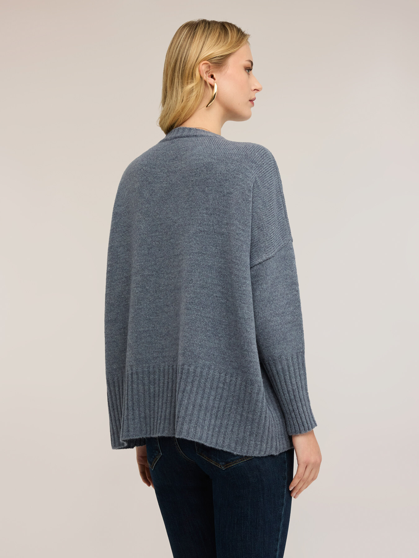 Oversized wool blend sweater image number 1