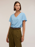 V-neck blouse with flared sleeves image number 0