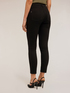 Blugi skinny cu spălare neagră image number 1