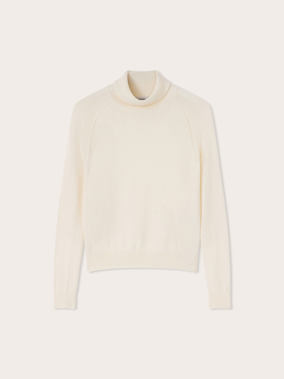 Helanca din cashmere cu detaliu ajour&eacute;