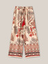 Palazzo trousers with cashmere pattern image number 3