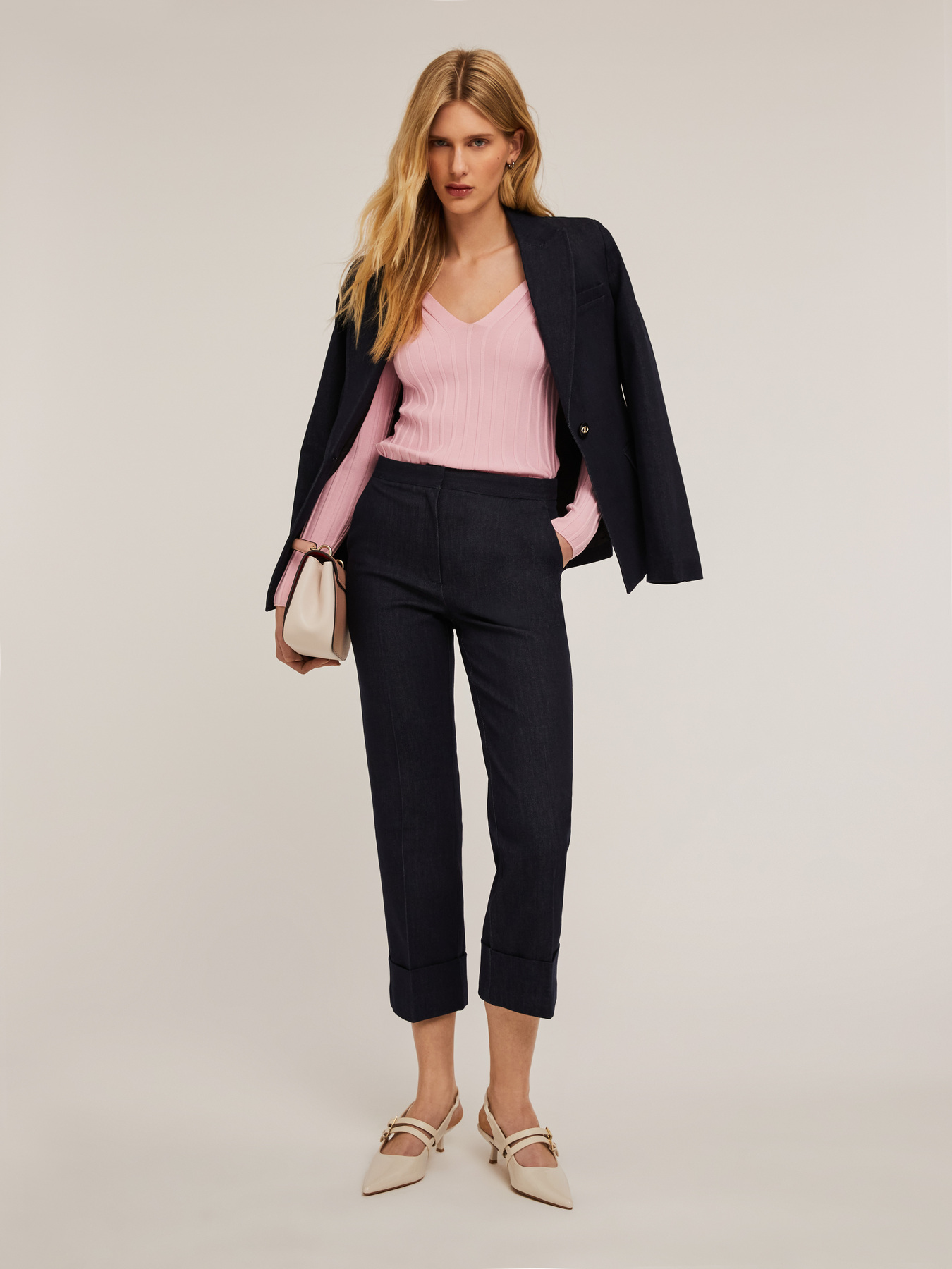 Tailored jeans with turn-up image number 3