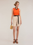 Shorts con pieghe in viscosa image number 0