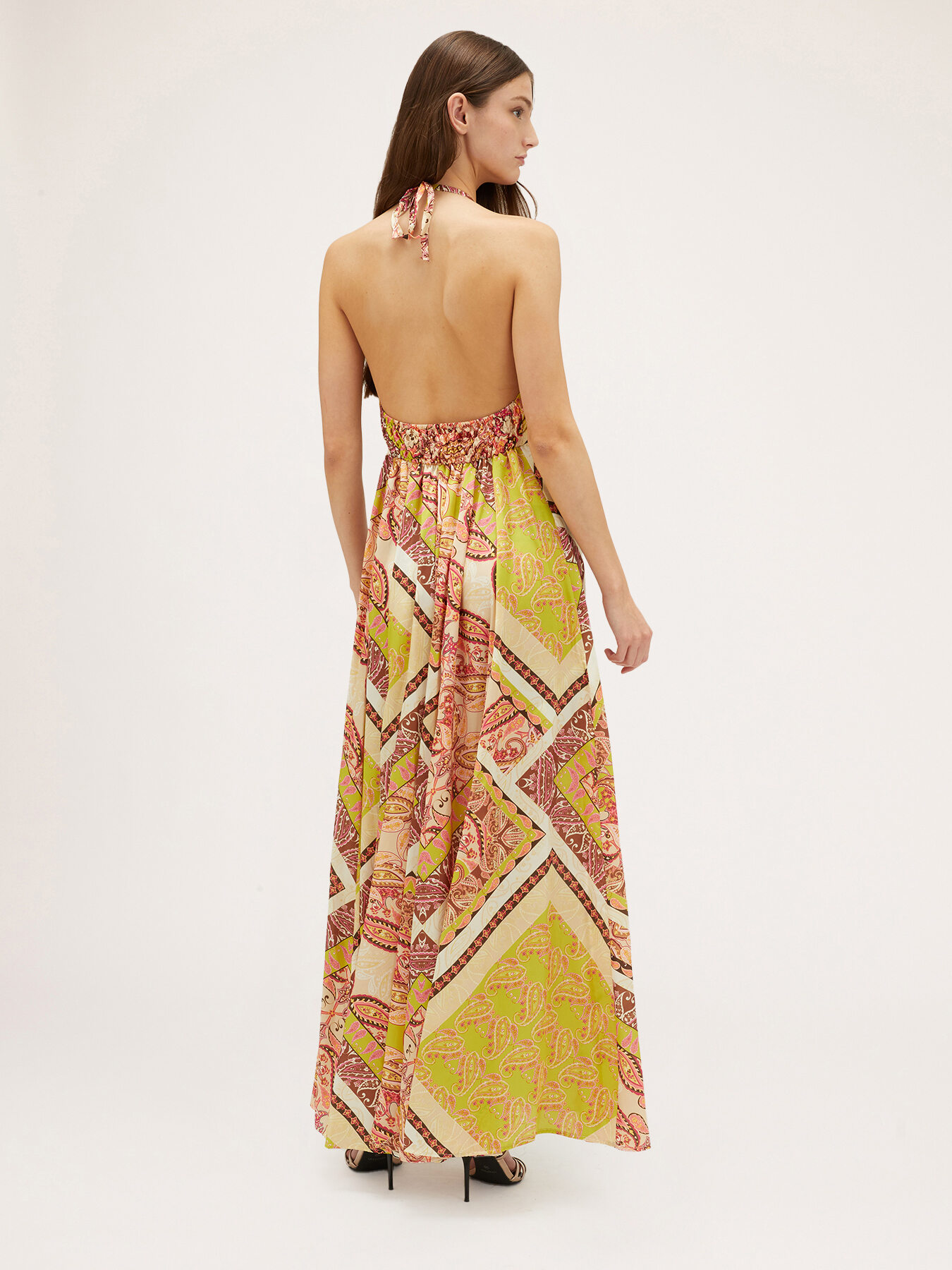 Scarf pattern summer dress image number 2