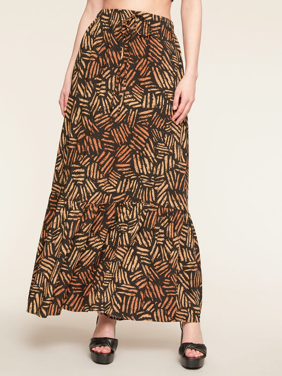 Long ethnic pattern skirt