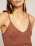 Top in maglia lurex bronzo image number 2