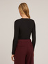 Dreidimensionaler Rippen-Pullover mit V-Ausschnitt image number 1