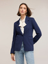 Single-breasted blazer jacket in milano knit image number 2