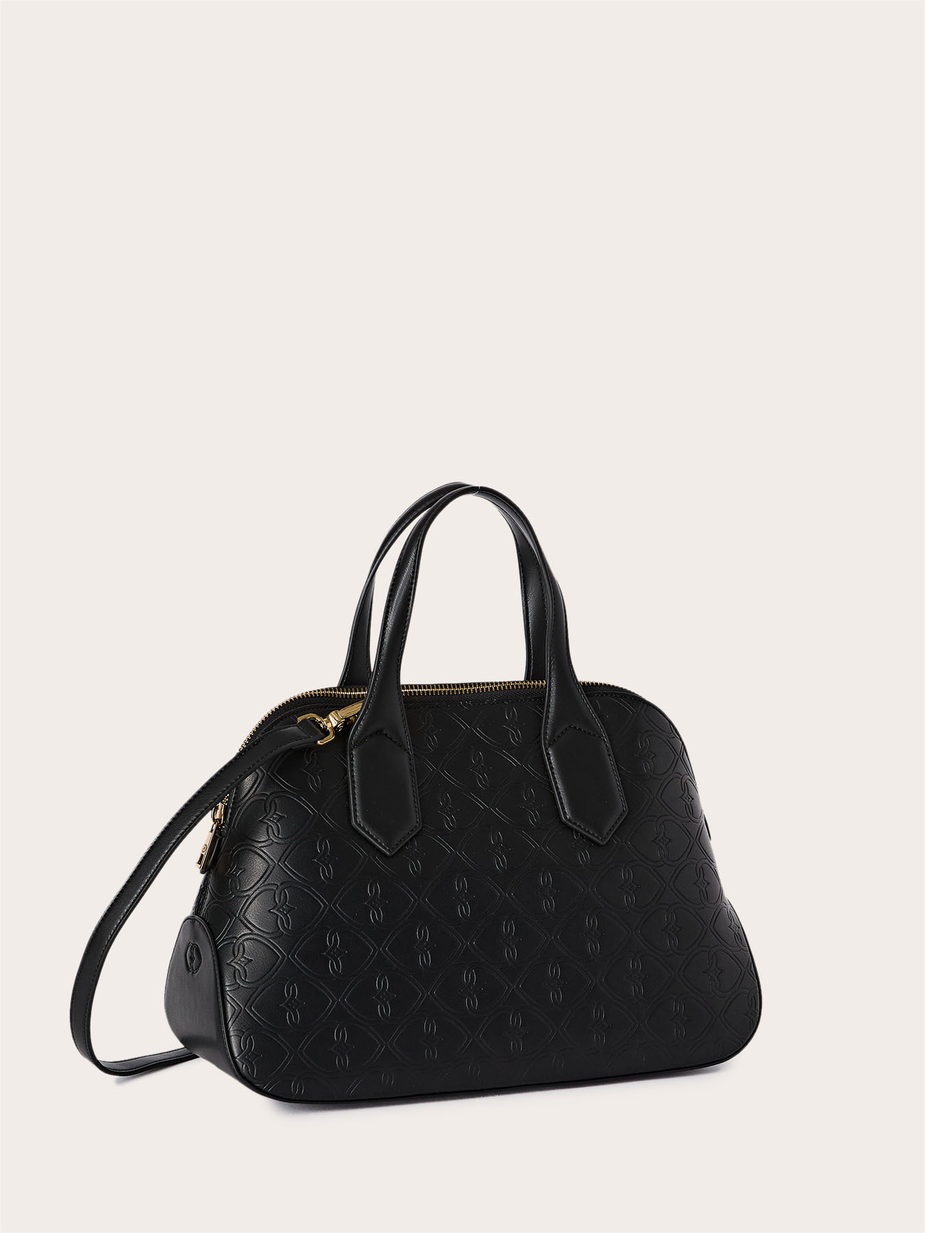 Handtasche mit Doppelherz-Muster image number 3