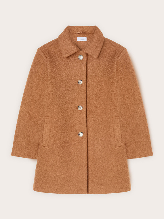 Cappotto in panno bouclé