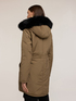 Reversible hooded zip-up down jacket image number 1