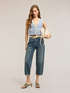 Cropped knit vest image number 0