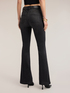 Flare jeans in black wash denim image number 1