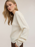 Zopfpullover aus Wolle image number 3