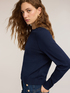 Viscose knit top with tonal trims image number 3