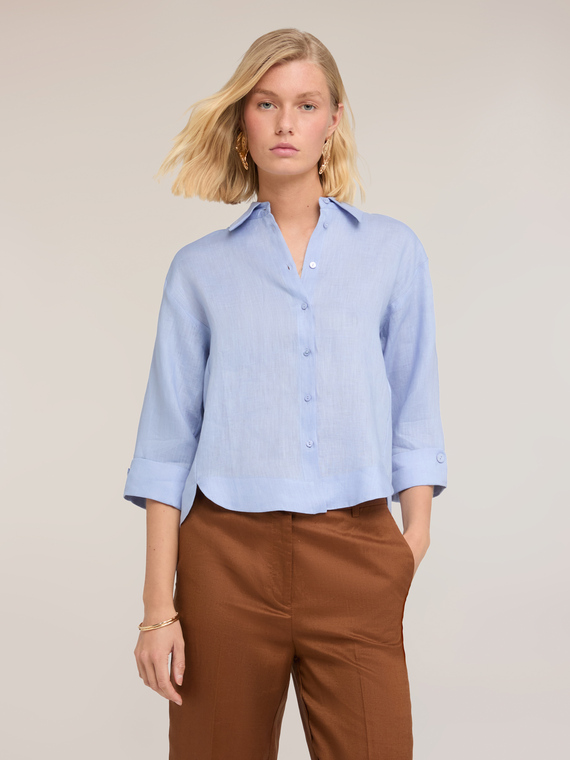 Boxy linen shirt