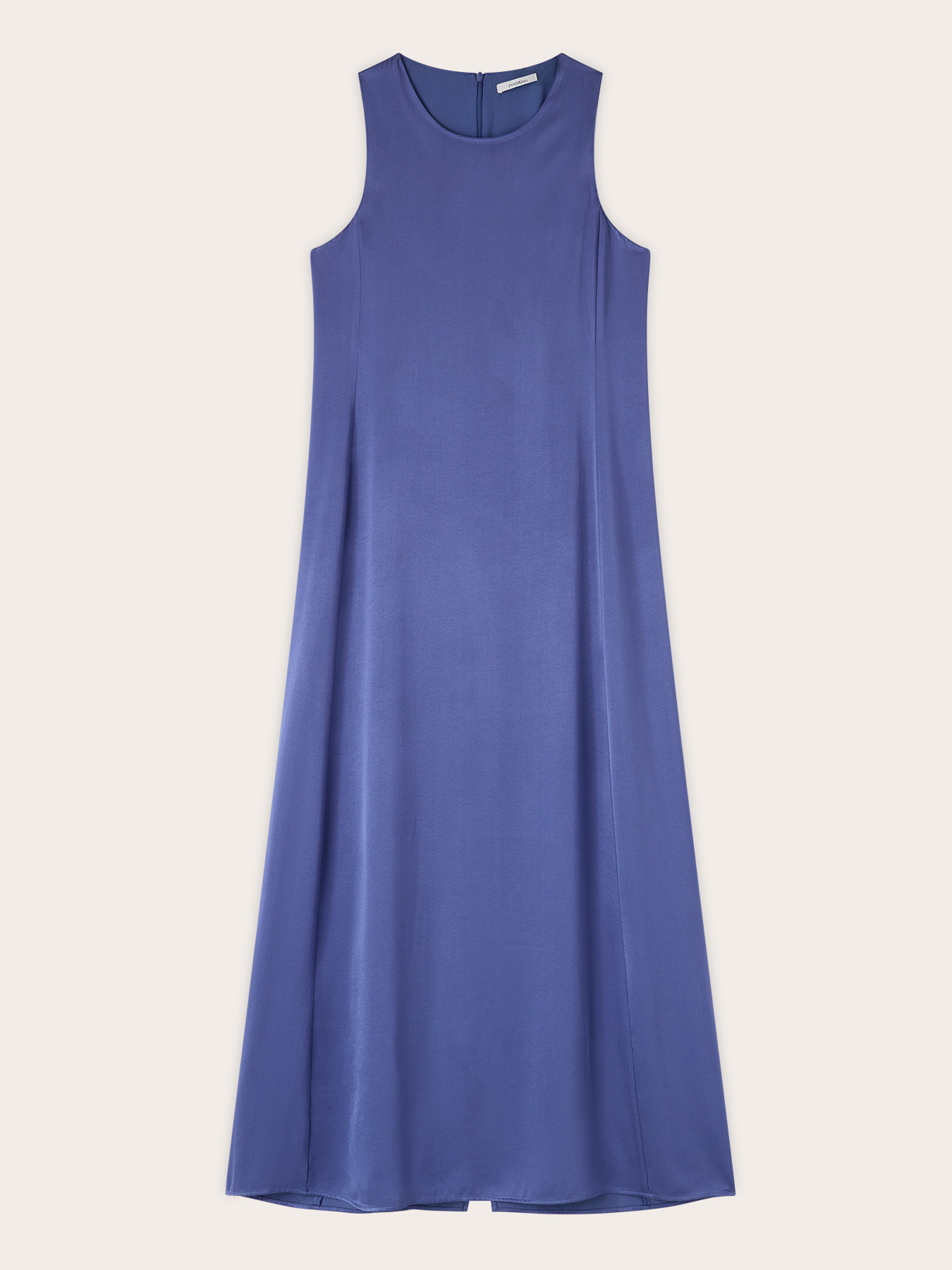 Robe longue en satin ligne A image number 4