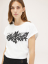 T-Shirt mit Spitze und Aufschrift image number 2
