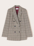 Structured Prince of Wales check blazer image number 4