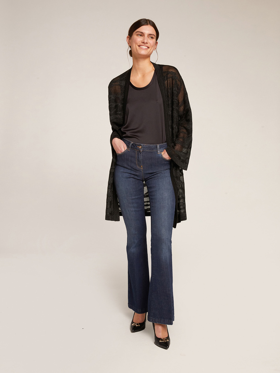 Motivi Cardigan traforato fantasia zebrata Donna