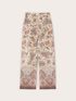 Palazzo pants in viscose satin image number 4