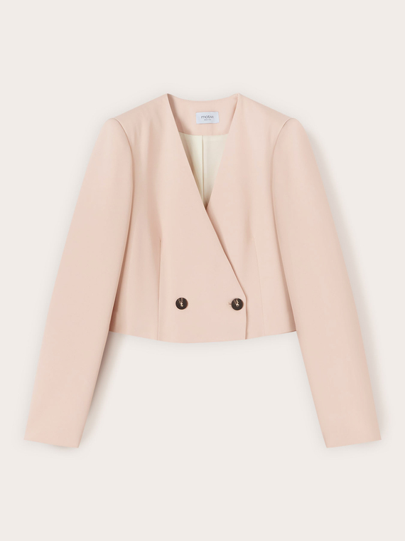 Chaqueta spencer de doble botonadura