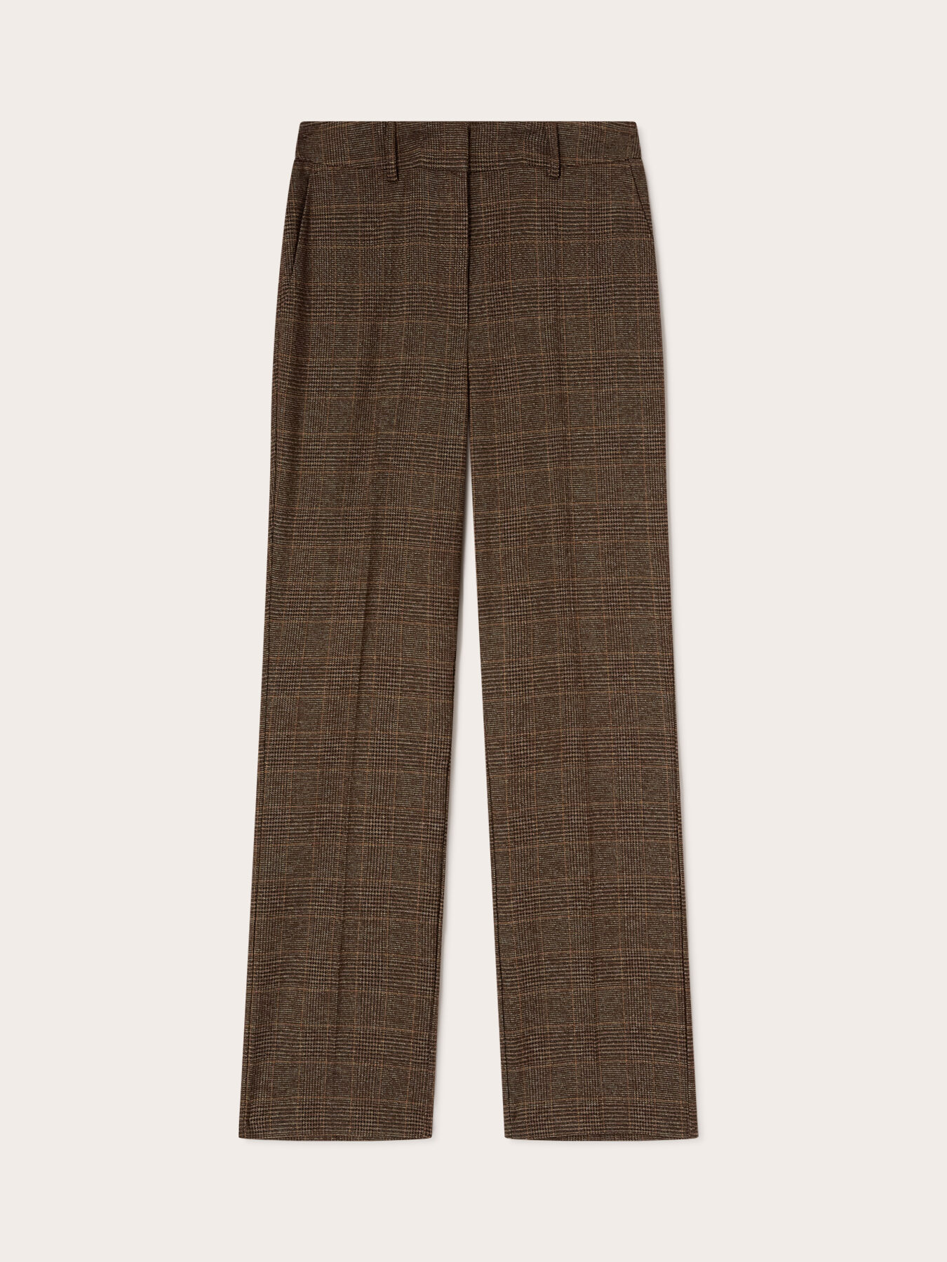 Prince of Wales check cigarette pants image number 4