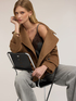Double-breasted coat in wool blend cloth image number 0