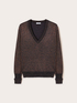 Pullover aus Lurexgemisch mit V-Ausschnitt image number 4