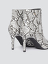 Snake print ankle boots image number 2