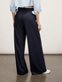 Palazzo trousers with double belt image number 1