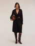 Vestito chemisier in twill drappeggiato image number 2