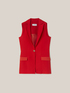 Gilet lungo con revers image number 3
