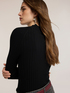 Diagonal ribbed sweater with asymmetric hem image number 3