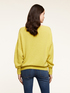 Angora-blend yarn V-neck sweater image number 1
