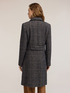 Double-breasted check wool-blend coat image number 1
