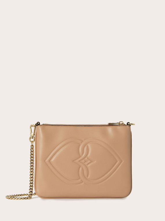 Flache Tasche aus beschichtetem Gewebe