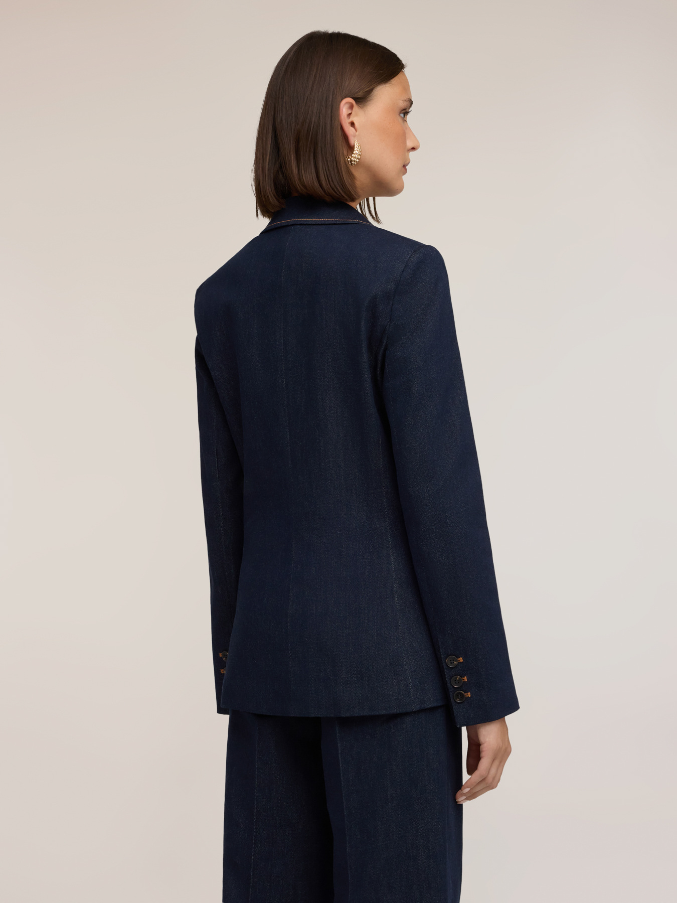 Sartorial Blazer aus Denim mit kontrastfarbenen N&auml;hten image number 1