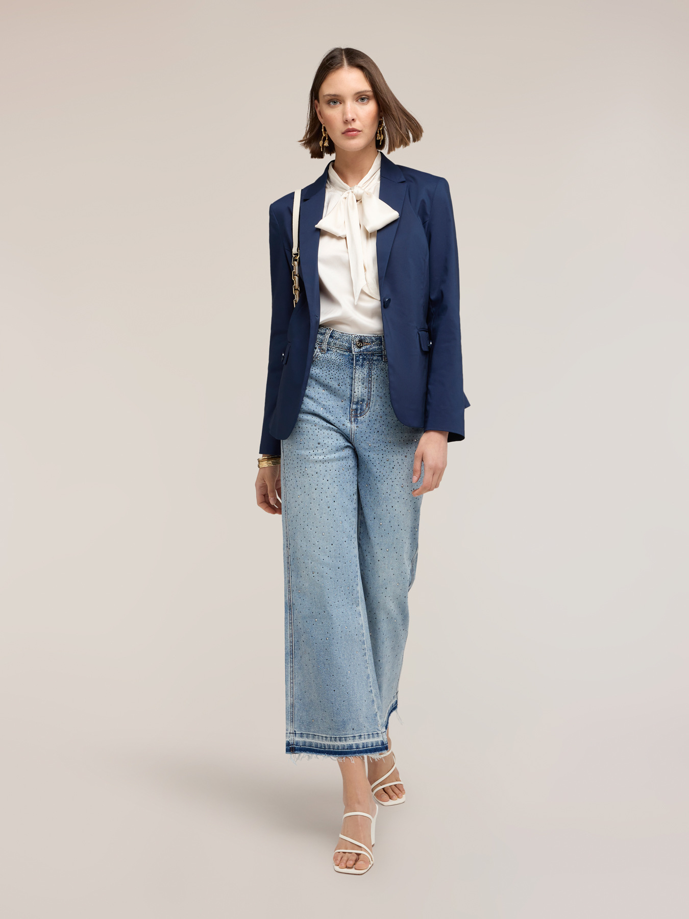 Strukturierter Blazer aus Baumwollmischung image number 0