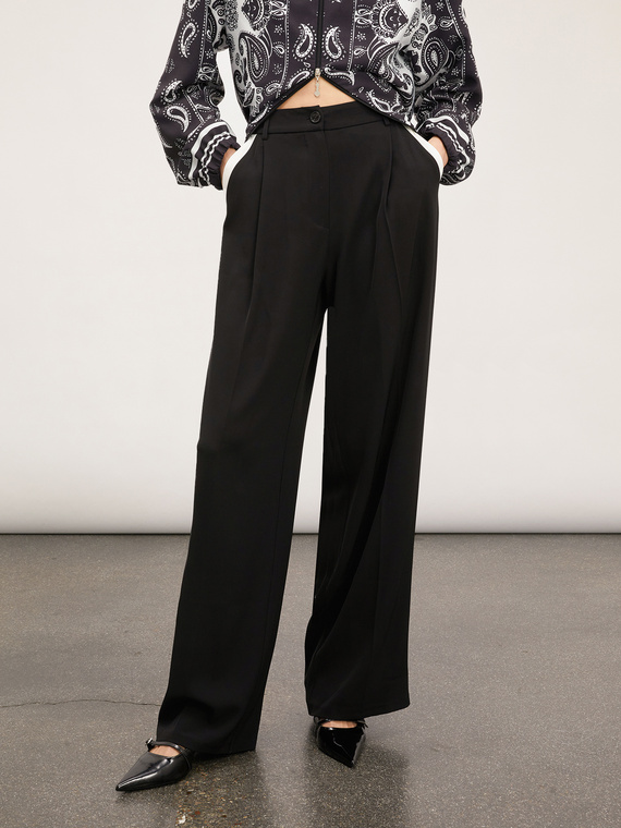 Elegant trousers with side band